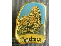 38127 Norway tourist sign mountain Tansberg on pin