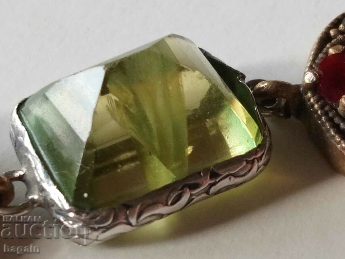 Unique bracelet with peridot.