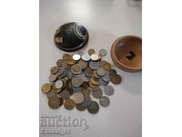 Mixed lot of coins+ceramic box!