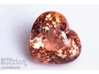 Orange Tourmaline 1.59ct VS Heart Cut