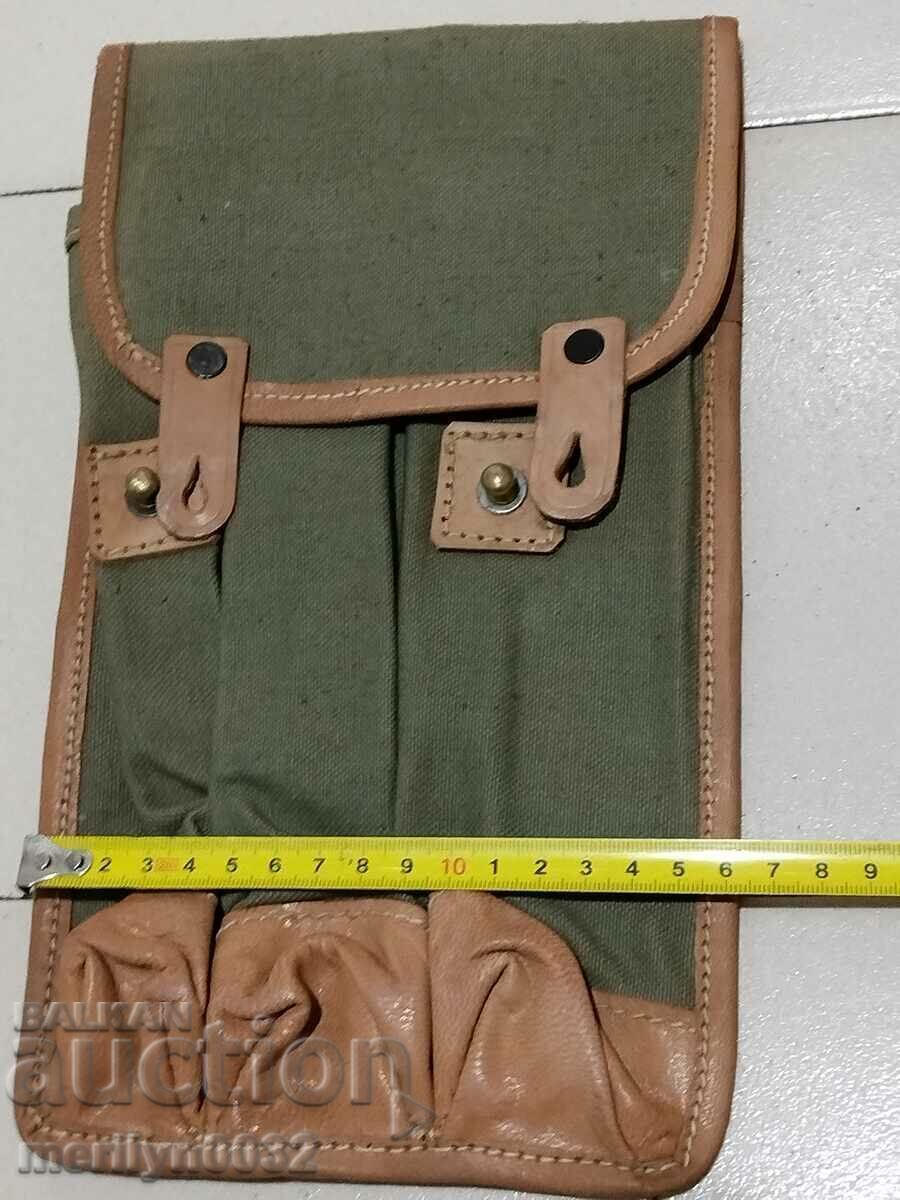 Бризентова чанта за пълнители на MP-38 40, ЧЗ сумка WW2 - 7