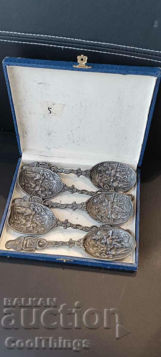 Collectible pewter spoons for collection