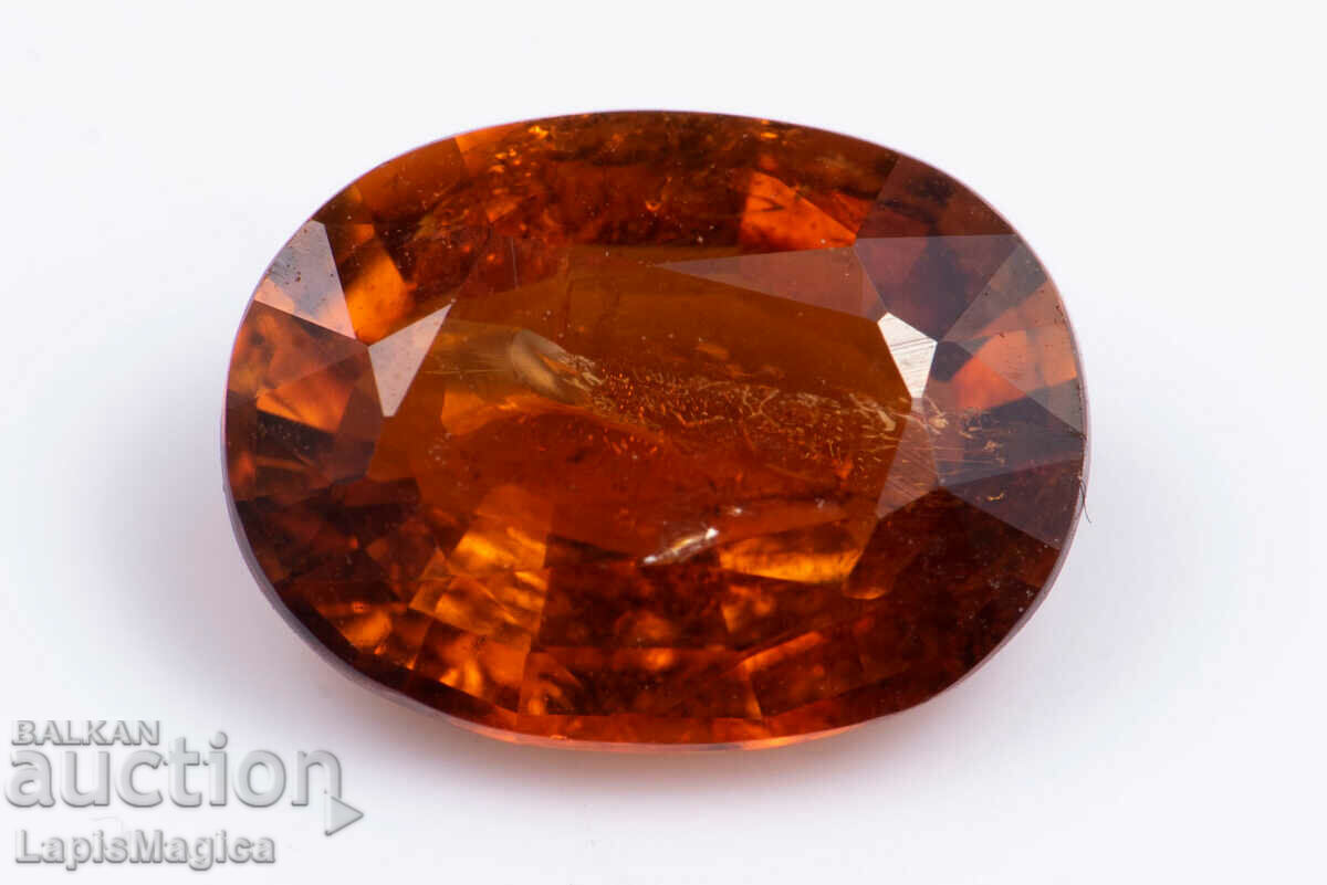 Orange tourmaline 1.25ct oval cut