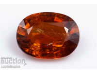 Orange tourmaline 1.25ct oval cut