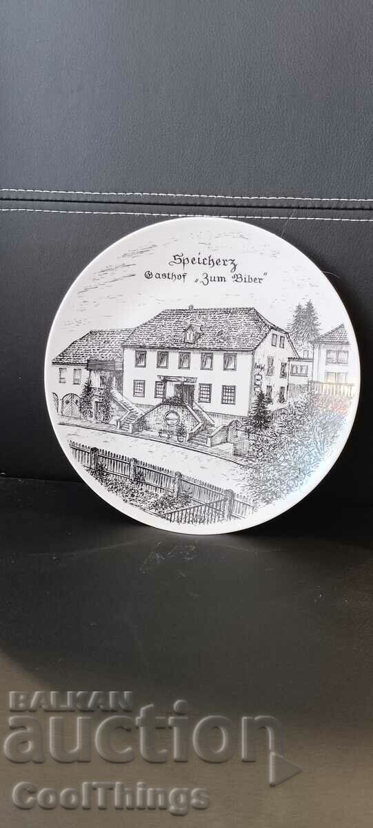 Marked collector's porcelain plate