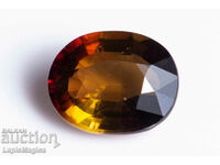 Orange tourmaline 1.48ct oval cut