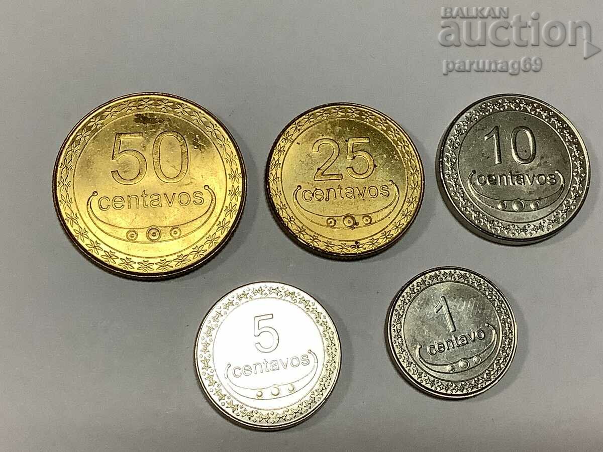 East Timor 50 25 10 5 and 1 centavos 2004