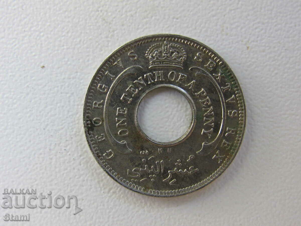 Παράδοση Βρετανική Δυτική Αφρική - 1/10 Penny, 1950 201D Παράδοση Βρετανική Δυτική Αφρική - 1/10 Penny, 1950 201D