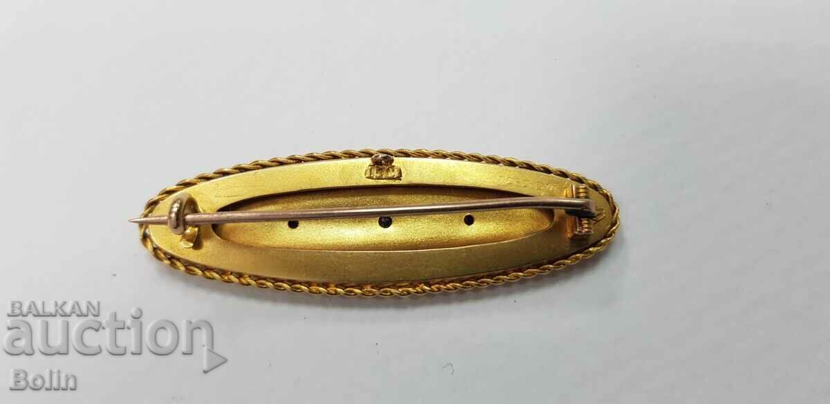Delivery of Rare 19th Century 15ct Victorian Gold Diamond Brooch