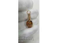 Interesting rare gold locket, 18 carat perfume bottle