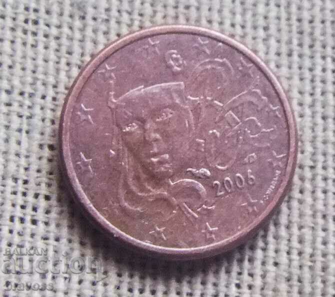 France -1 cent -.2006