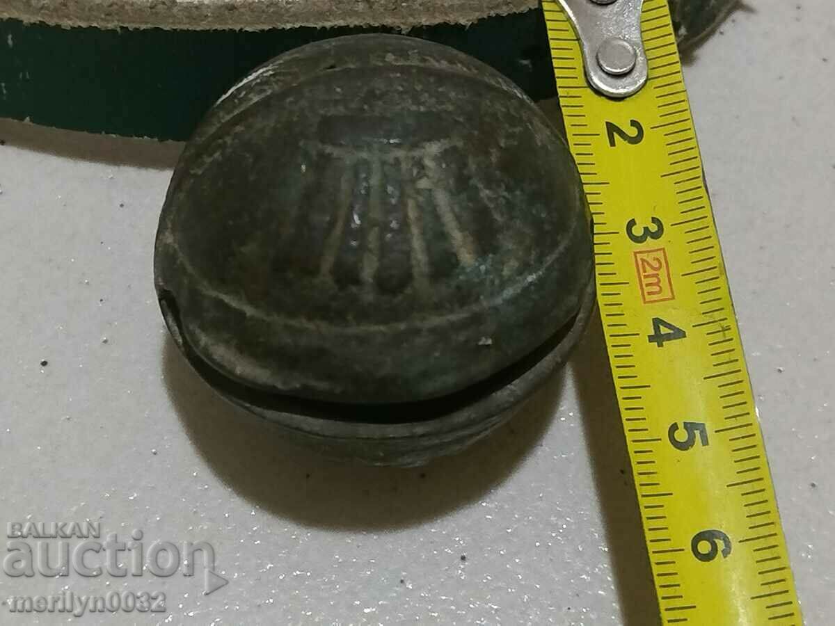 Bronze "nut" type horse cart bell - 19th century - 6 Bronze "nut" type horse cart bell - 19th century - 6