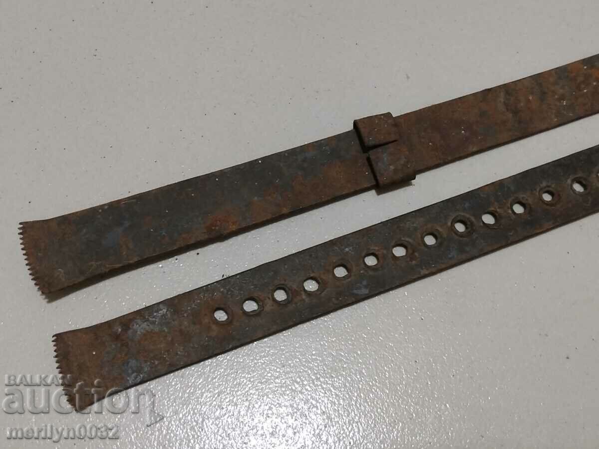 Old wrought yardstick, wrought iron, cloth yardstick, measure - 6 Old wrought yardstick, wrought iron, cloth yardstick, measure - 6