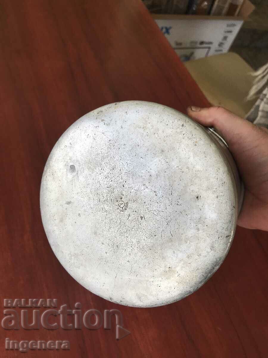 Auction DISH SOLID ALUMINUM BOILER ANTIQUE BULGARIA Auction DISH SOLID ALUMINUM BOILER ANTIQUE BULGARIA