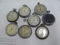 Lot UMF RUHLA SATURN pocket watches for parts