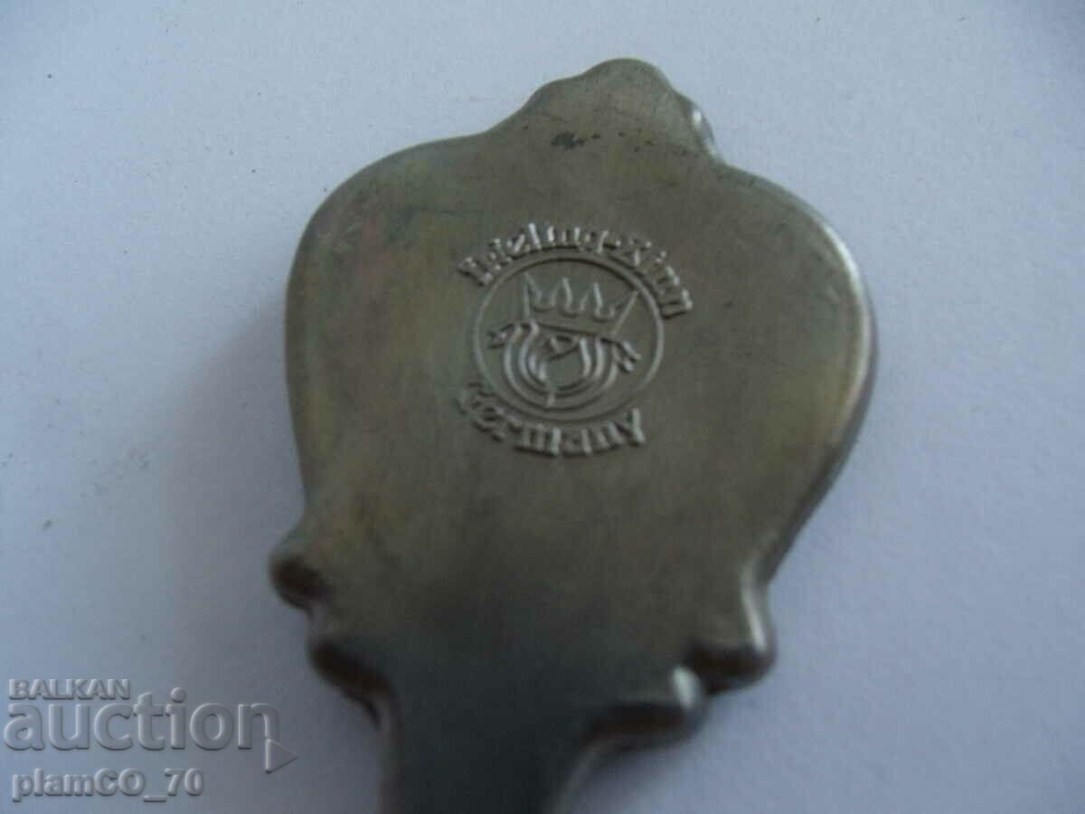 No.*7677 old metal / pewter spoon with stand - 6 No.*7677 old metal / pewter spoon with stand - 6