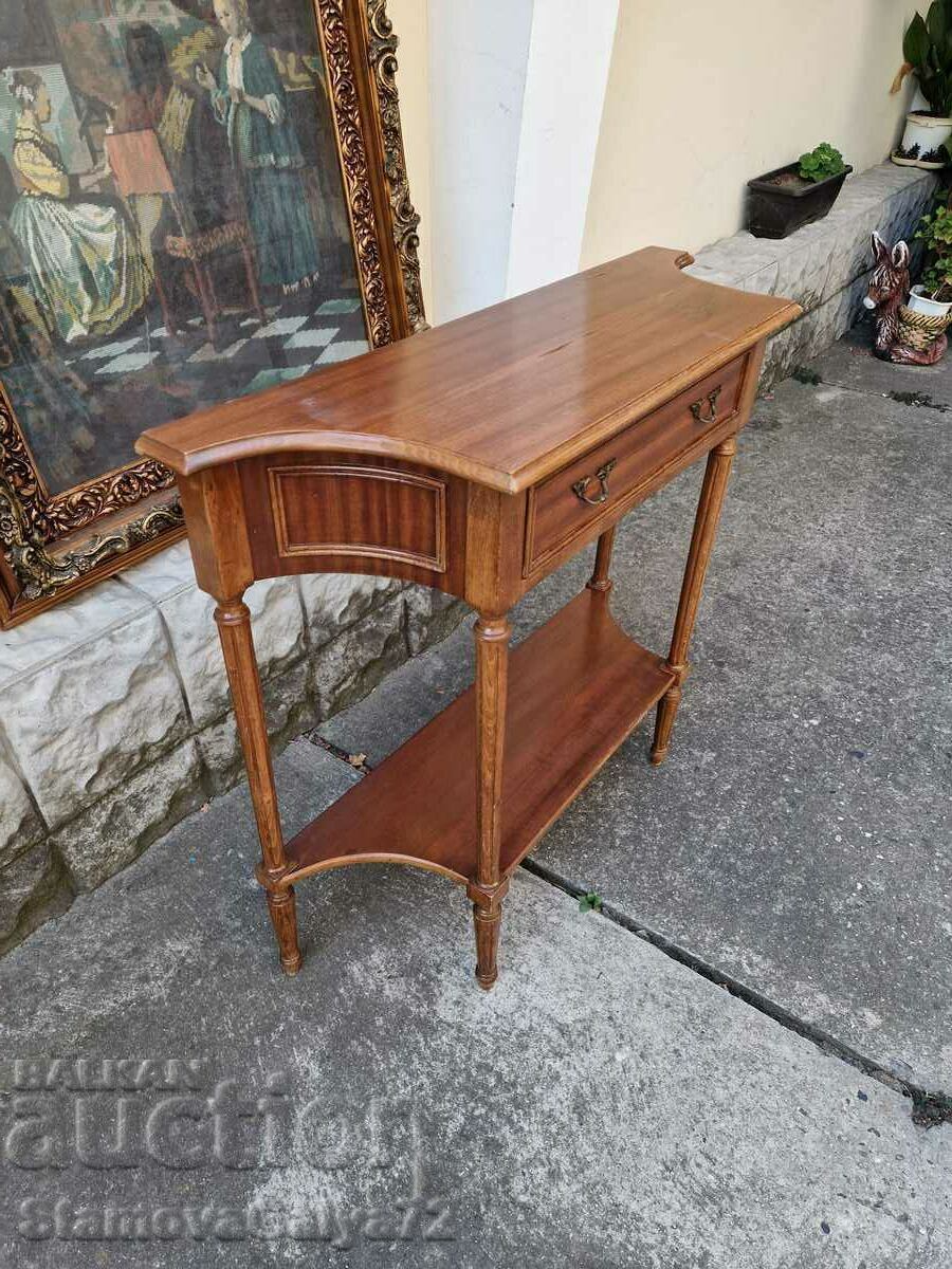 Чудесна антикварна френска конзолна масичка масив - 5