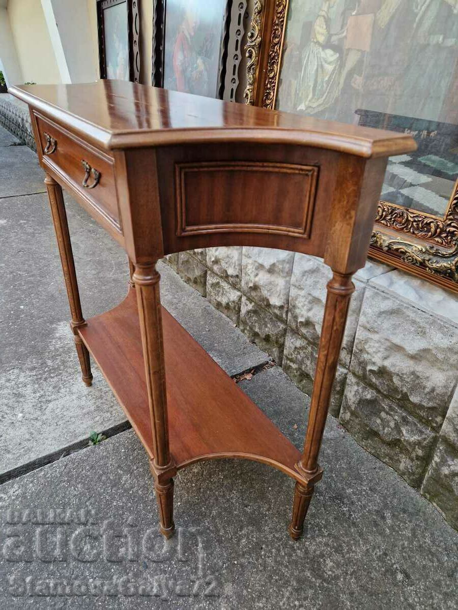 Чудесна антикварна френска конзолна масичка масив - 7