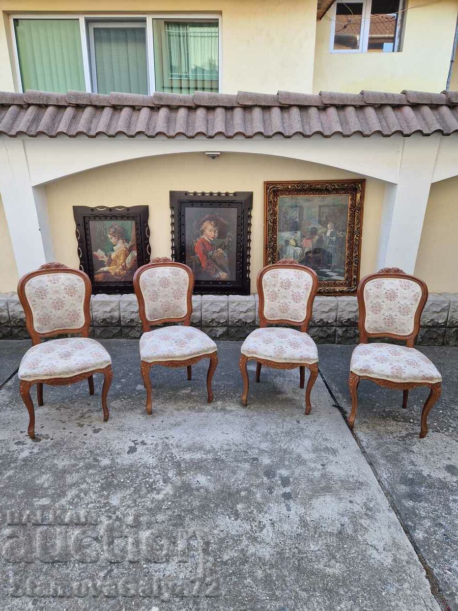 Beautiful antique Belgian Baroque chairs