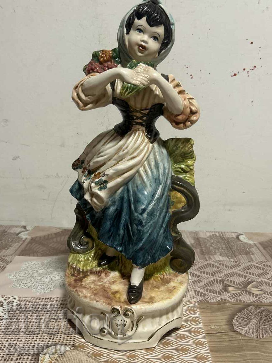 Beautiful porcelain Italian figure with markings