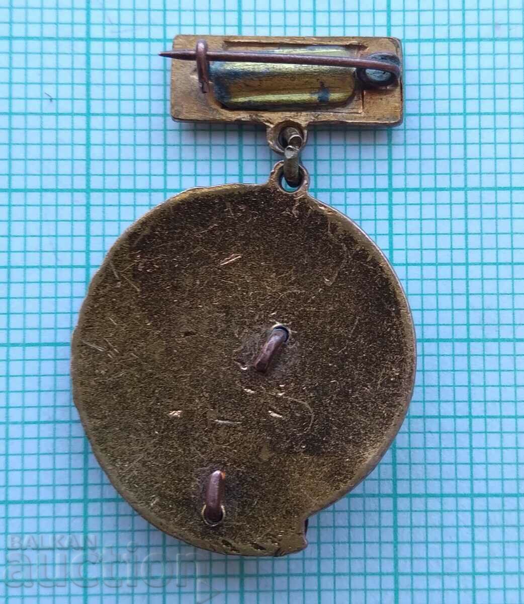 Auction 16962 Badge - USSR Peace - bronze enamel Auction 16962 Badge - USSR Peace - bronze enamel