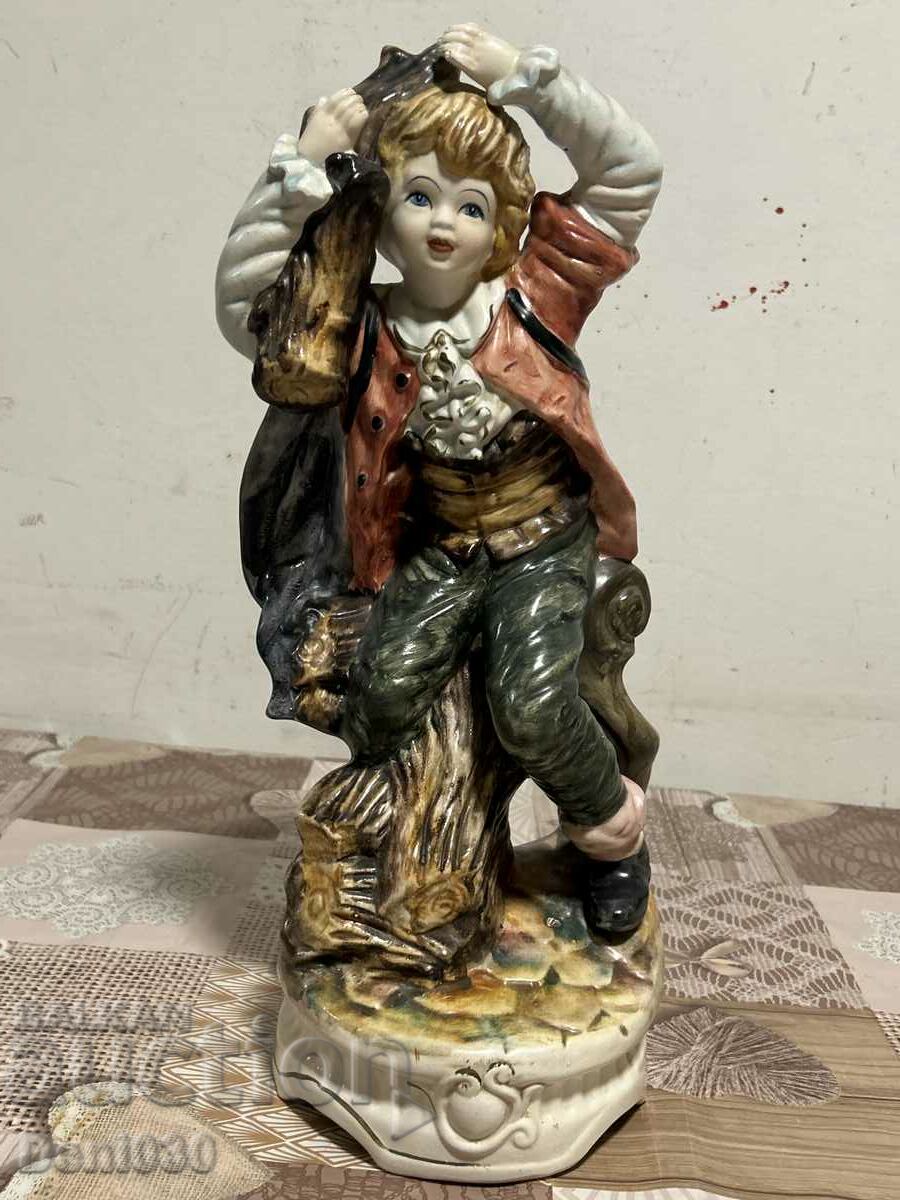 Unique porcelain figure statuette with markings