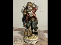 Unique porcelain figure statuette with markings