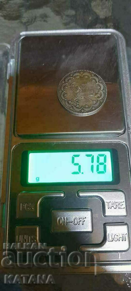 Auction  5 kurusha 1293/32 year Ottoman, Turkish coin