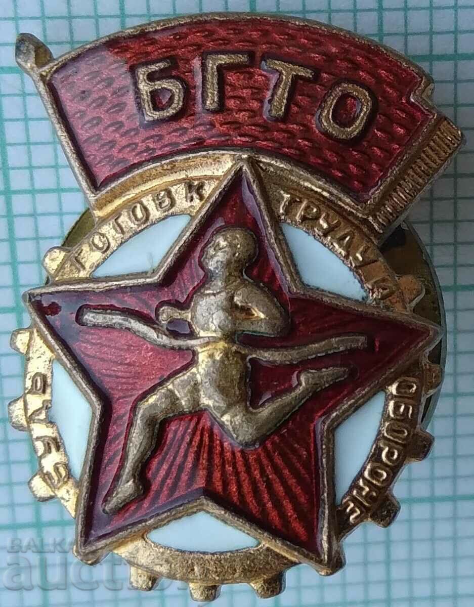 16985 BGTO Be ready for labor and defense USSR - enamel screw