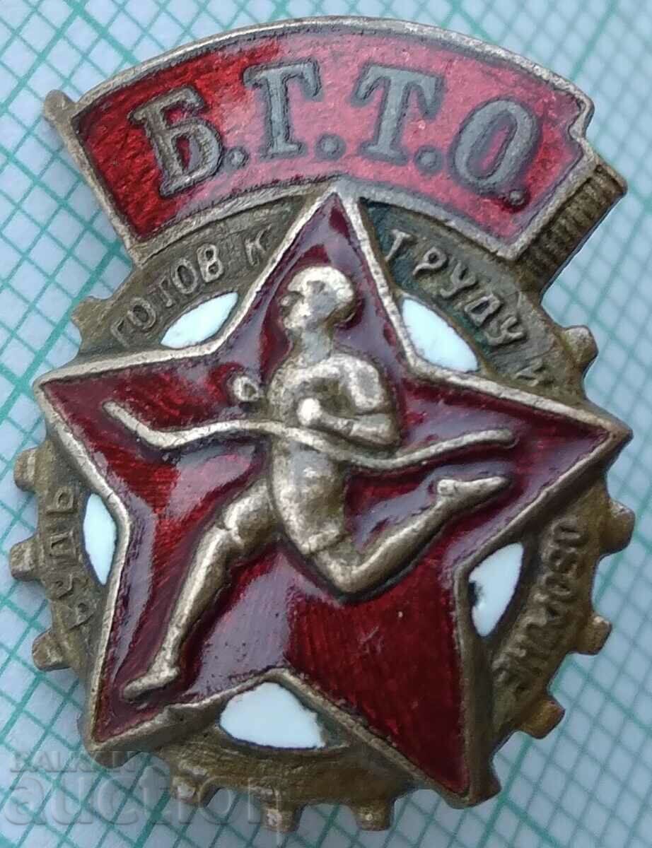 16986 BGTO Be ready for labor and defense USSR - enamel screw