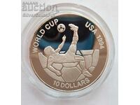 Silver 10 Dollar World Cup 1993 Fiji