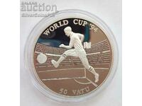 Silver 10 Vatu FIFA World Cup 1994 Vanuatu