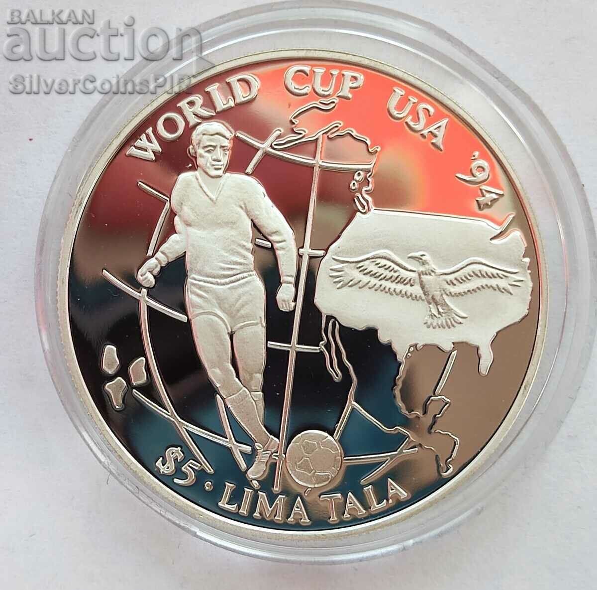 Silver 5 Taala World Football 1994 Tokelau