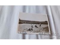 Photo Elhovo Men on the beach of the Tundzha River 1943