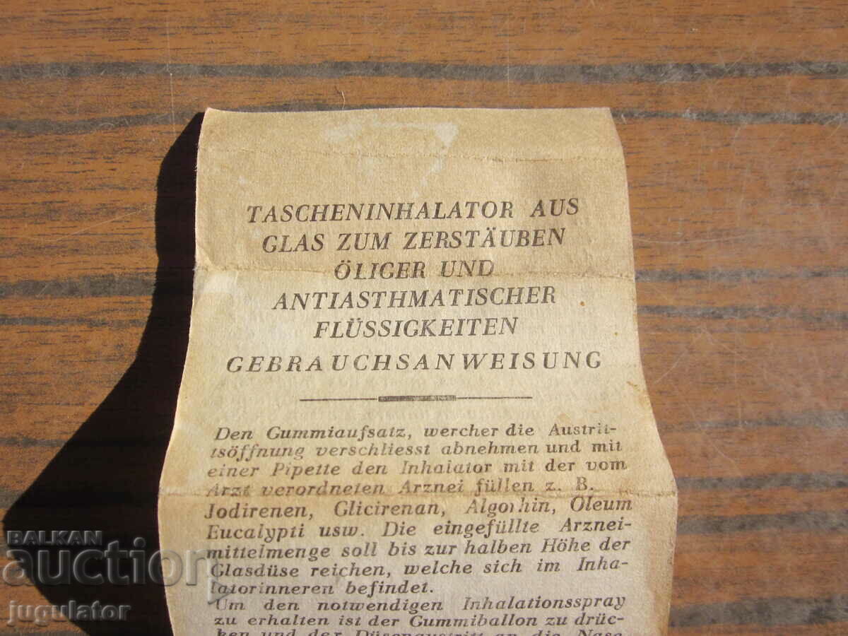 old medical inhaler unused with box and instructions - 5