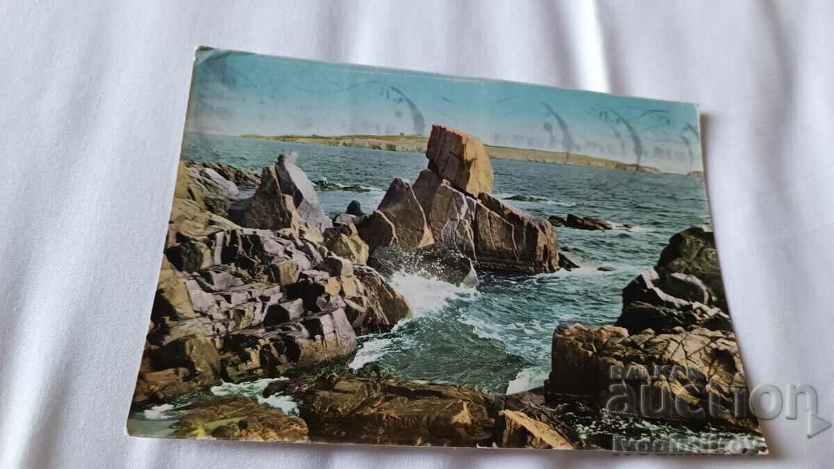 Carte poștală Sozopol Marea Neagră 1962