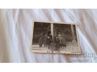 Photo Rila Monastery Officers male women and girl 1939