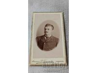 Photo Man with mustache Samokov 1896 Carton