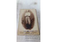 Photo Young man in youth uniform Column 1904 Carton