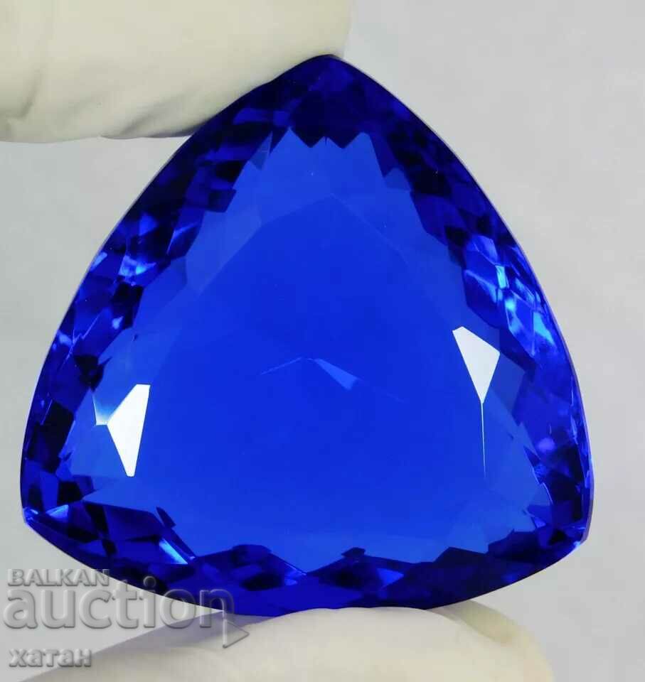 BZC! 103.20 ct. natural tanzanite cert OMGTL of 1 tbsp.!