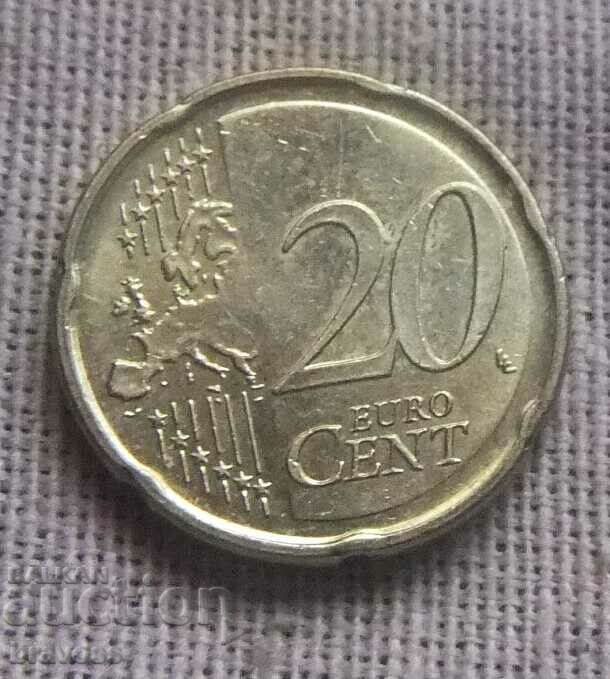 Γερμανία- 20 c 2020 F με τιμή 0.60 BGN | € 0.31