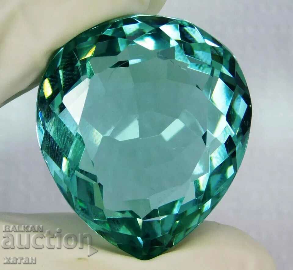 BZC! 77.45 ct. natural beryl aquamarine set OMGTL 1pc!