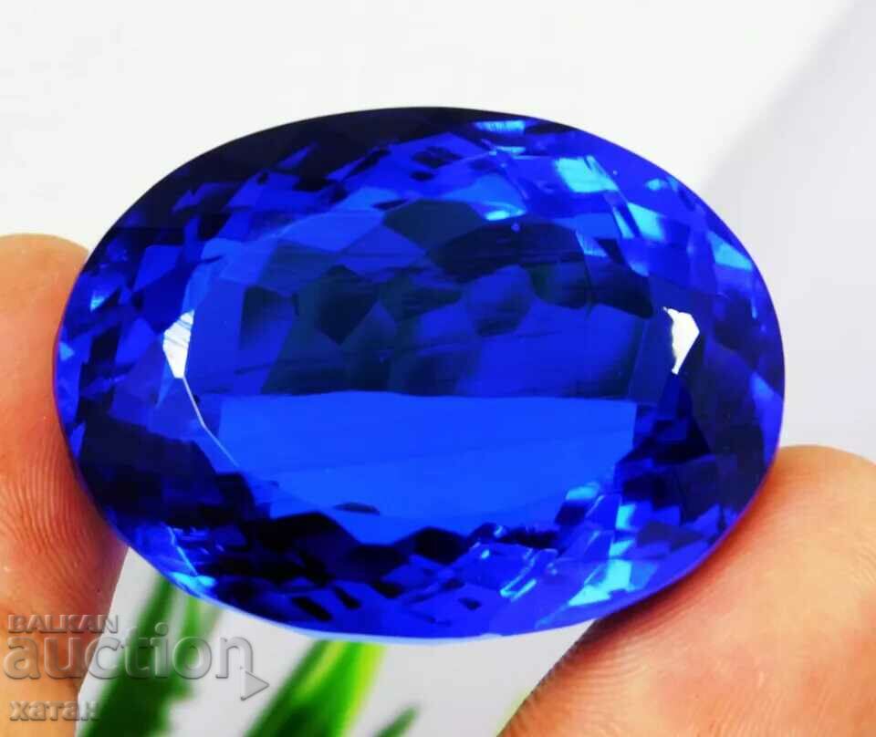 BZC! 141.45 ct. natural tanzanite cert OMGTL of 1 tbsp.!