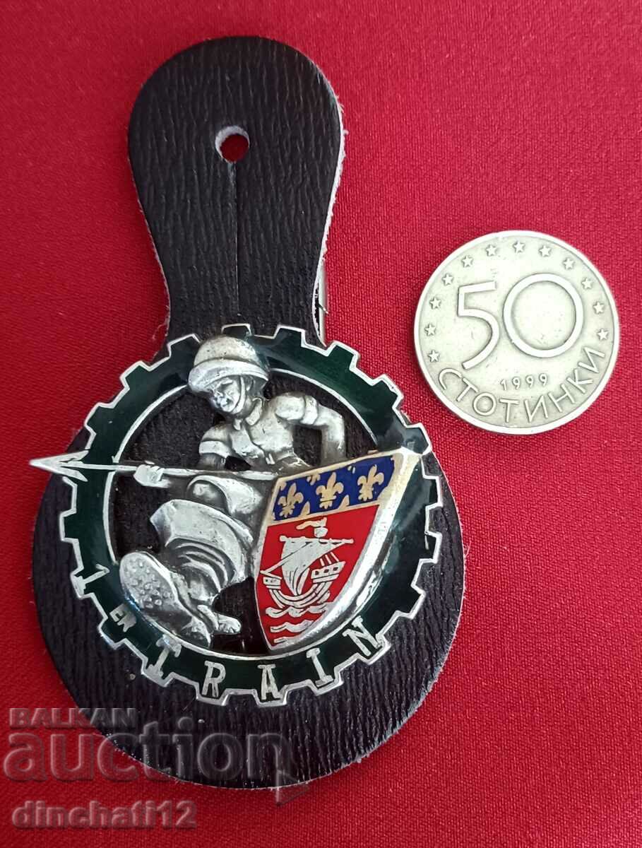 Auction Military Badge. 1 ER TRAIN - Railway troops France Train Auction Military Badge. 1 ER TRAIN - Railway troops France Train