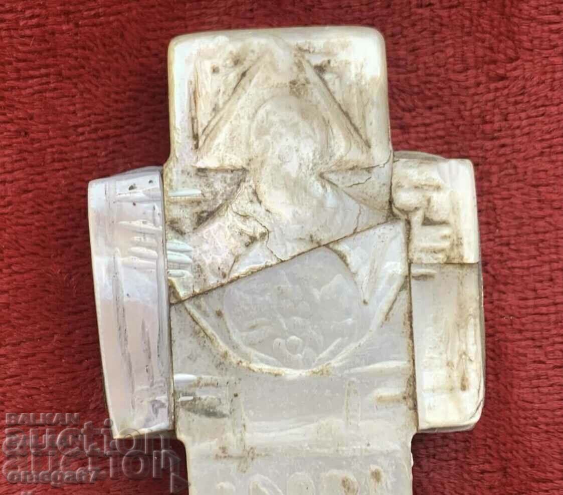 Ένας μεγάλος σταυρός από φίλντισι του 19ου αιώνα. - 6 Ένας μεγάλος σταυρός από φίλντισι του 19ου αιώνα. - 6