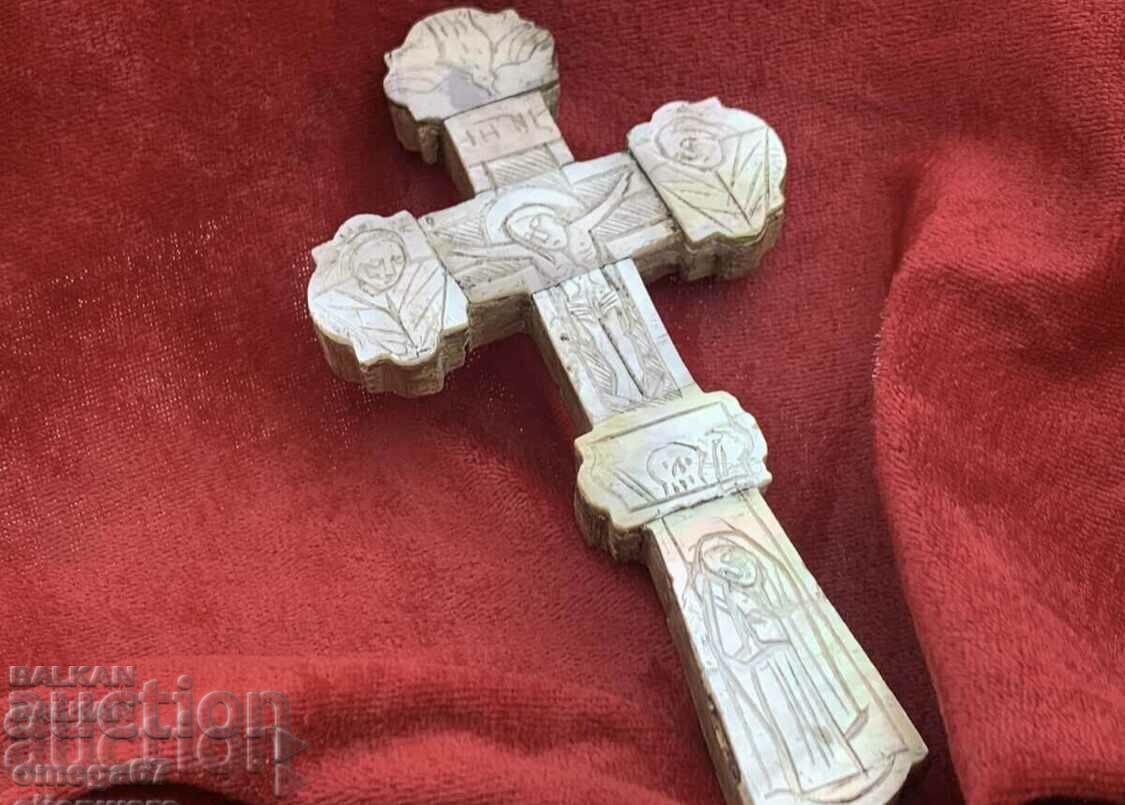 Bozhigrob mother-of-pearl cross from the 19th century. - 5