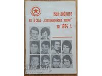 The best of CSKA for 1974 Bozil Kolev Football