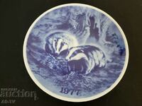 Porcelain vintage wall plate