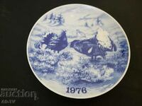 Porcelain vintage wall plate