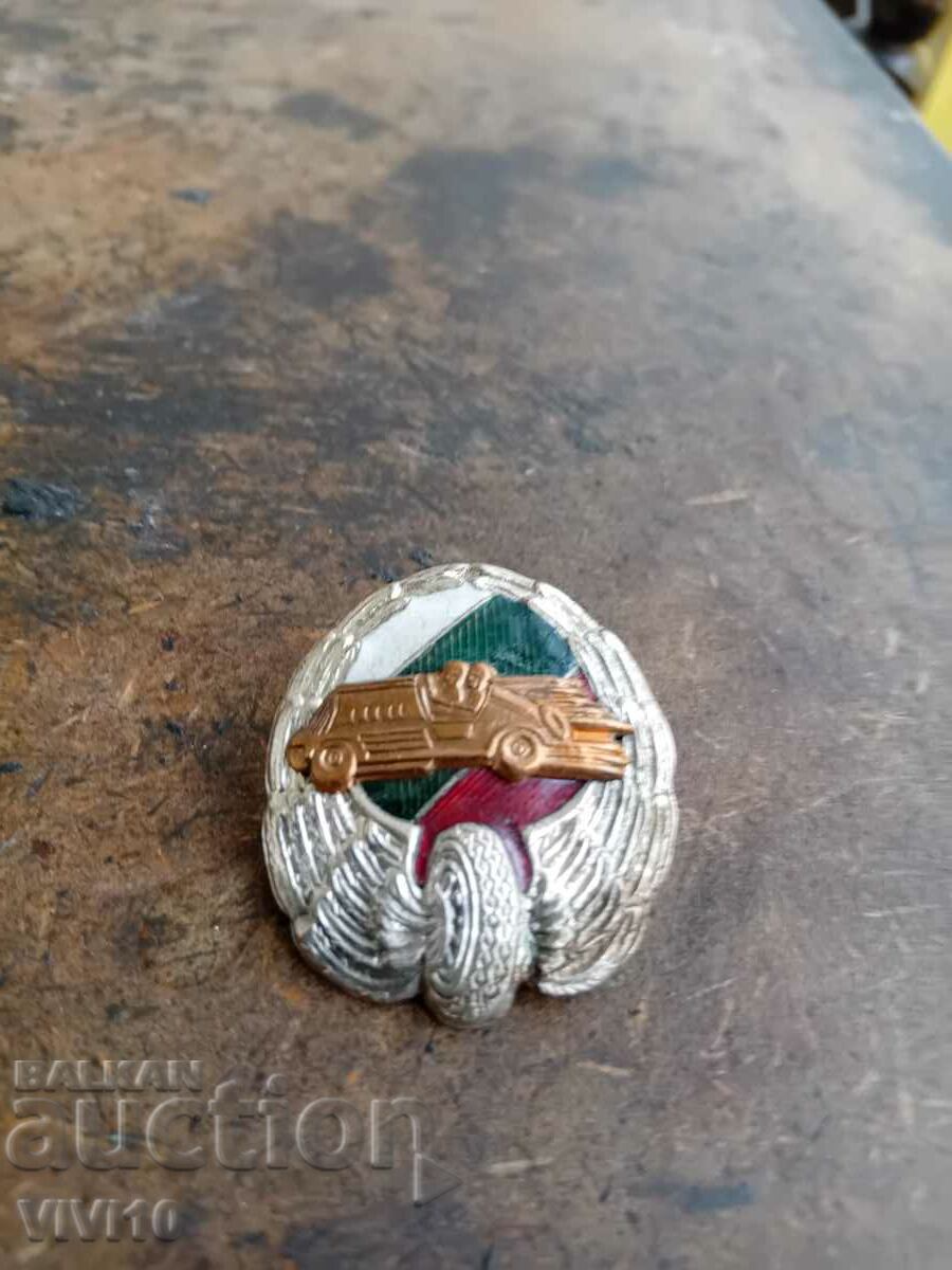 Military Badge, Enamel, Automotive.